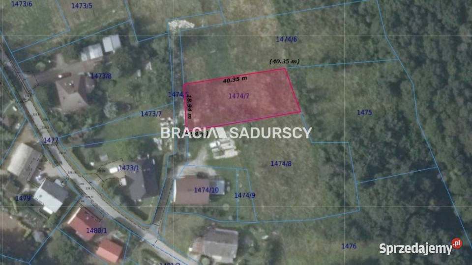 Grunt sprzedam 774m2 Rzeszotary Podlesie utwardzona