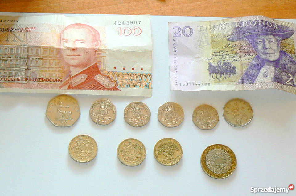 Monety i Banknoty nieobiegowe zagraniczne-zestaw