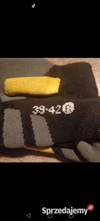 1 para podkolanówek długie ciepłe podkolanówki żółty/złoty Krosno