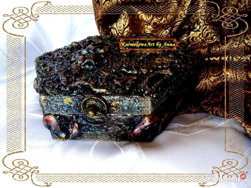 Szkatułka mixmedia rękodzieło prezent dekoracja sprzedam