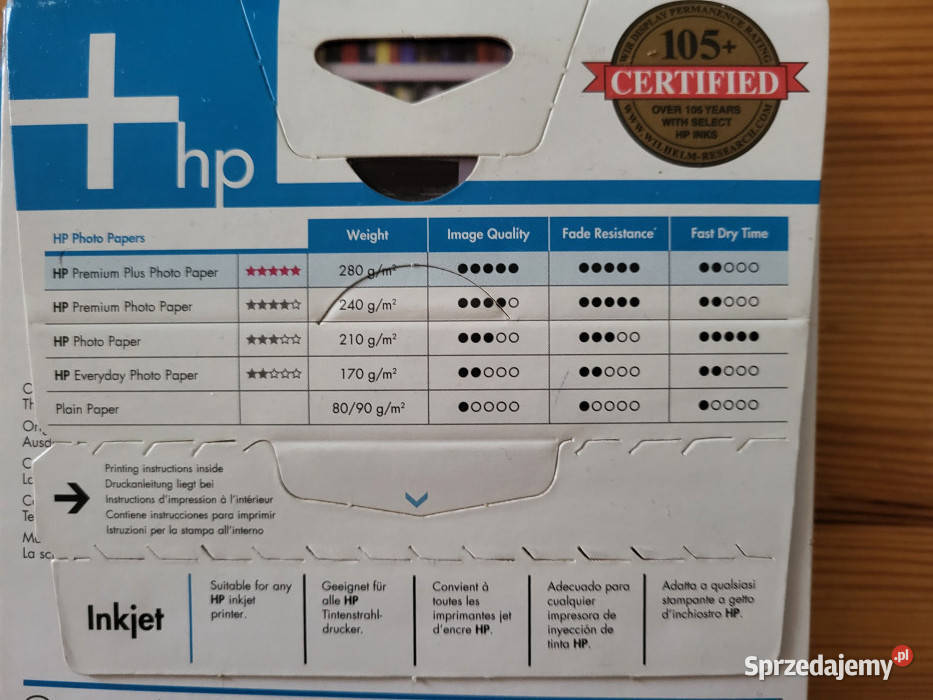 HP Premium Plus Photo Paper 10x15 100 sztuk real Warszawa