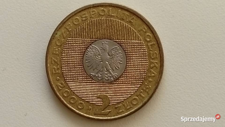 Moneta okolicznościowa 2 2000 r Przełom Mosina