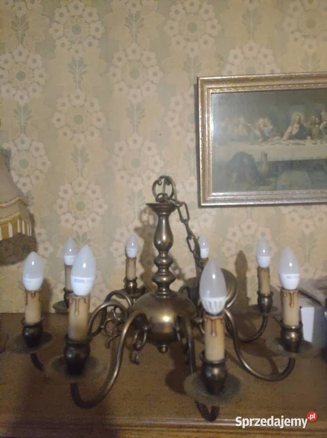 Lampa wisząca retro imitacja świeca Nowa Sól sprzedam