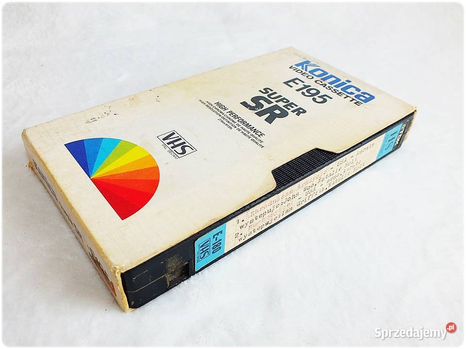 Kaseta VHS KONICA 180 minut Nagrane Filmy