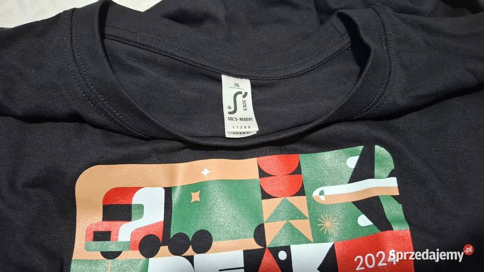 Koszulka krótki rękaw Tshirt czarna Amazon Sols Rozmiar XXL Czeladź