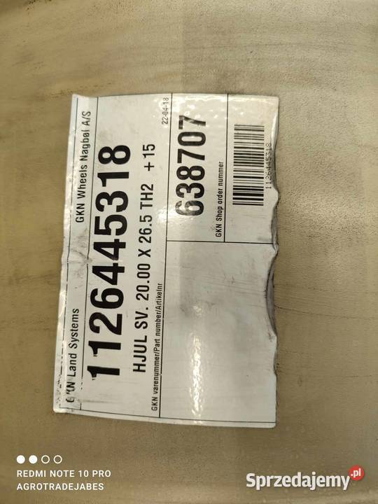 Felga 2000x265TH2 Wilkowo sprzedam