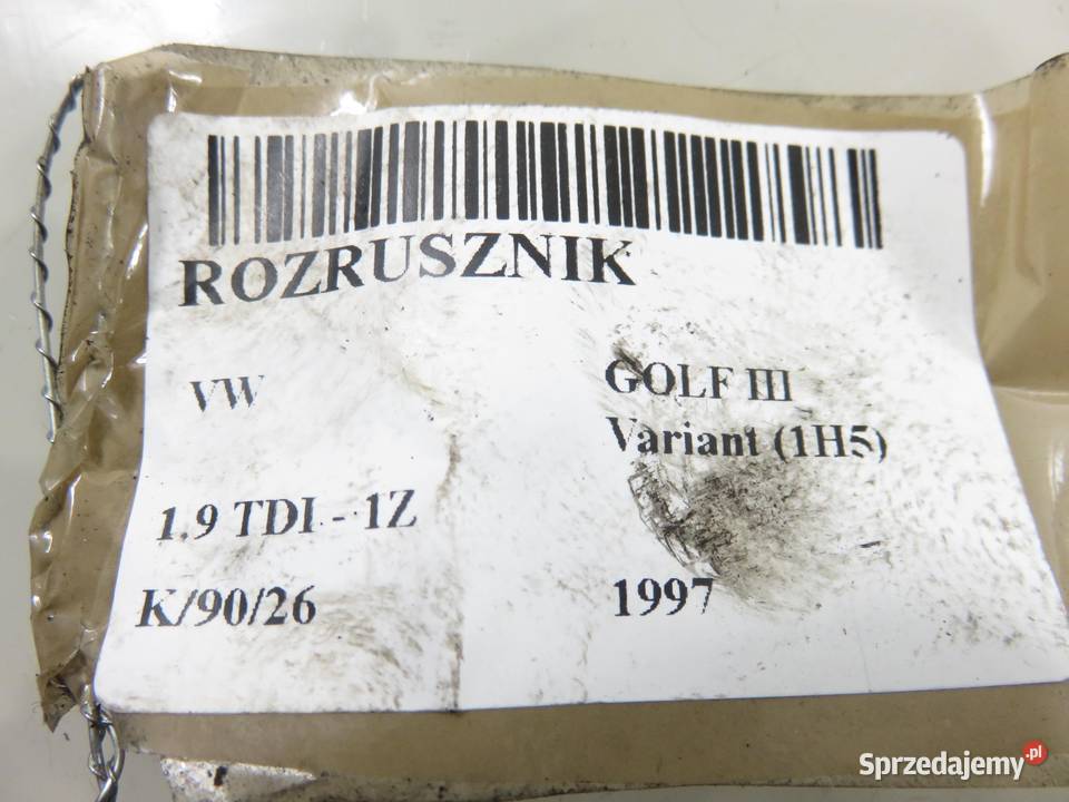 ROZRUSZNIK VW GOLF III 19 TDI osobowe