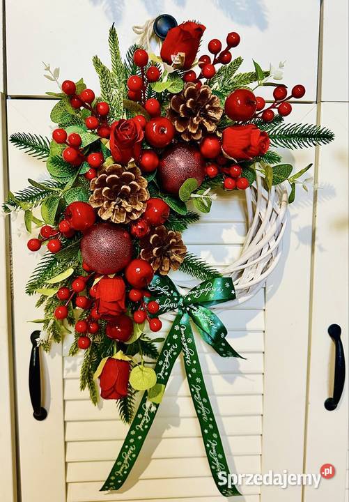 Wianek Bożonarodzeniowy Premium uroczy gęsty Przysucha