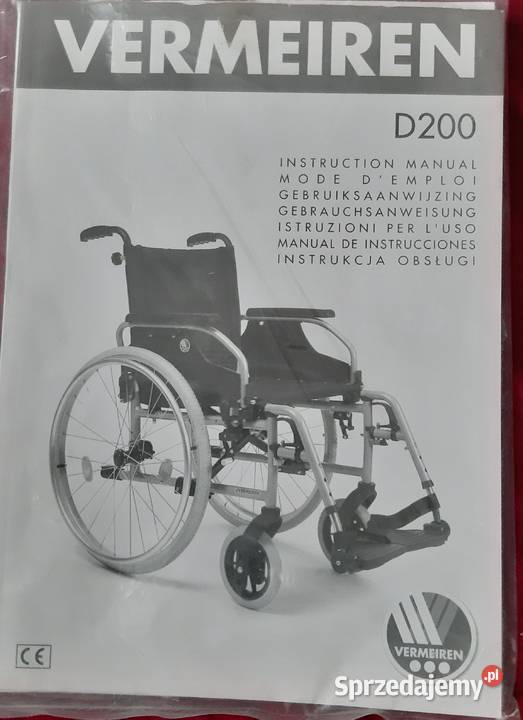 Wózek inwalidzki Vermeinen model D200 Sosnowiec