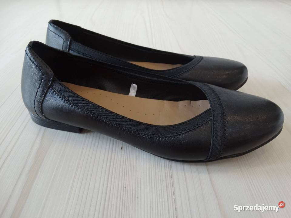 Buty Skórzane Skóra Naturalna Półbuty Baleriny Łomża