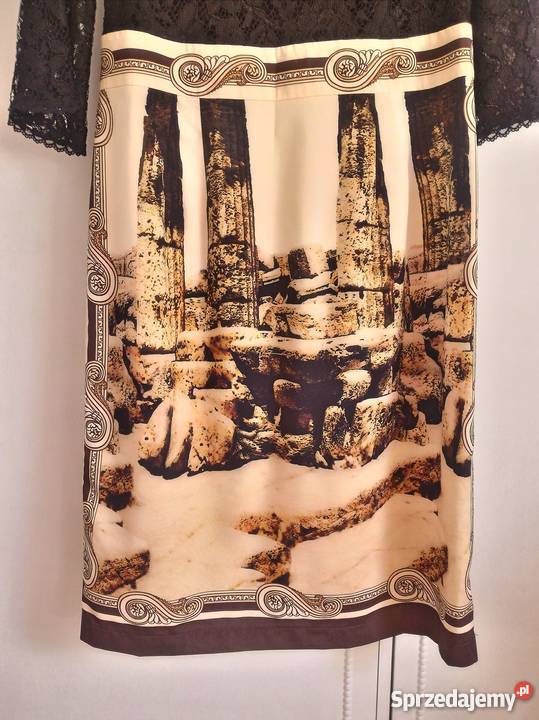 Nowa sukienka elegancka 40 L czarna koronka czarny Szczecin sprzedam