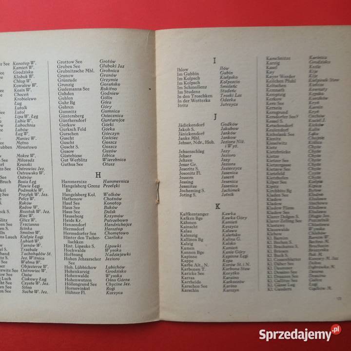2159 Słowniczek Nazw Miejscowości Ziemi sprzedam