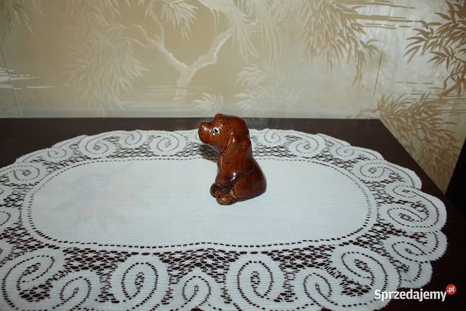 Piesek Porcelit Ceramika PRL Porcelana i szkło Chorzów