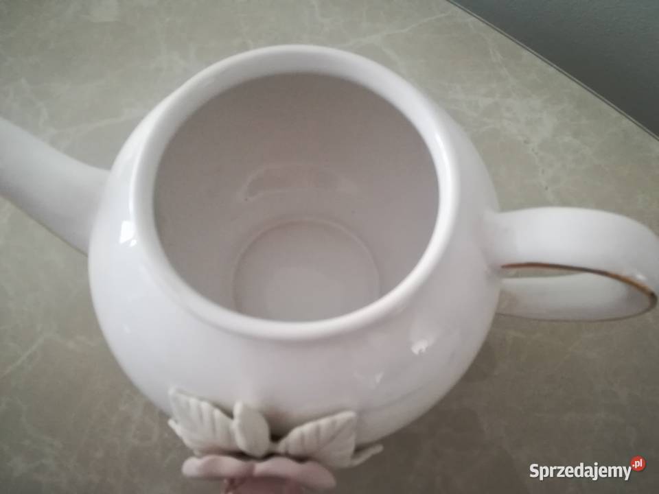 Czajnik ceramiczny z różą Teleflora gift sprzedam