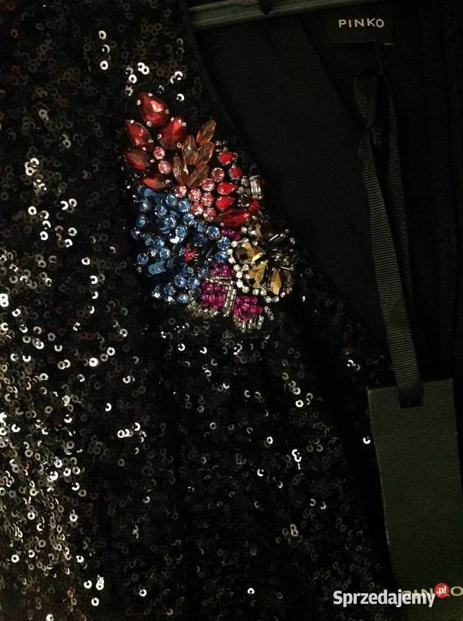 Mini Sukienka Cekinowa Damska PINKO r XS Spódnice i sukienki Nowa Sól