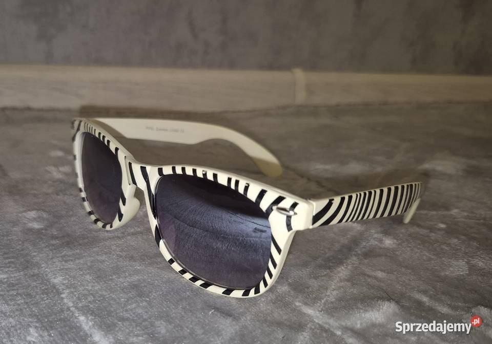 Okulary przeciwsłoneczne damskie zebra Łódź sprzedam