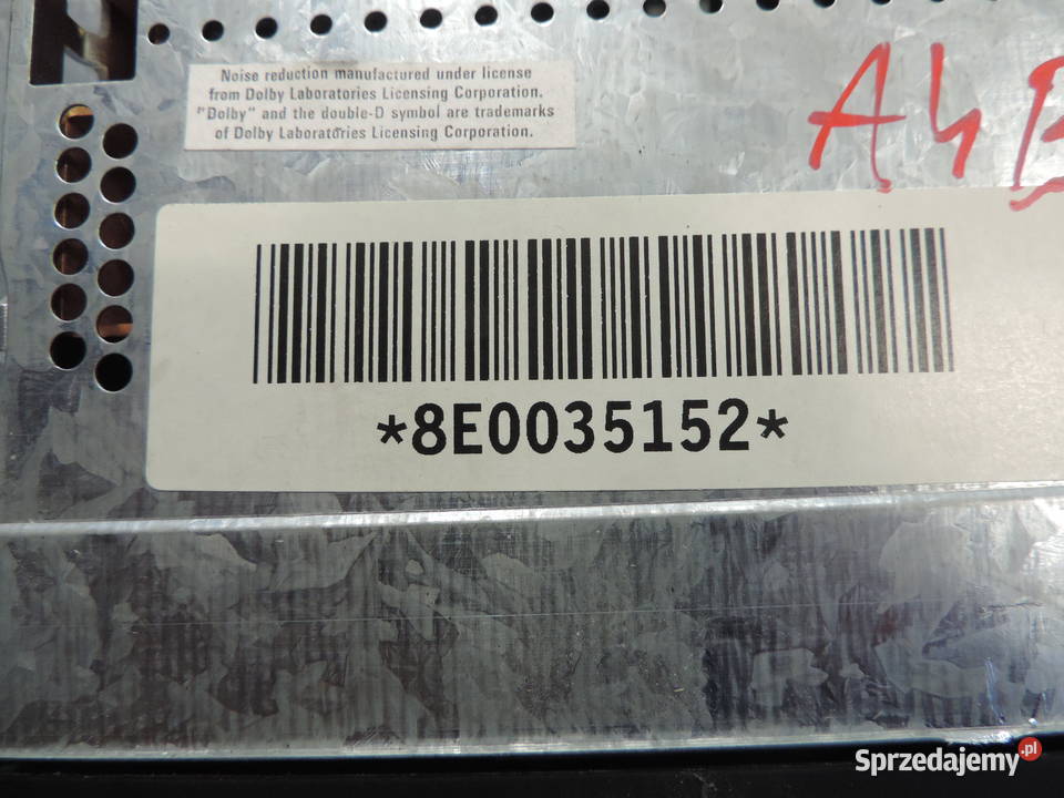 RADIO AUDI CHORUS AUDI A4 B6 B7 8E0035152 Motoryzacja
