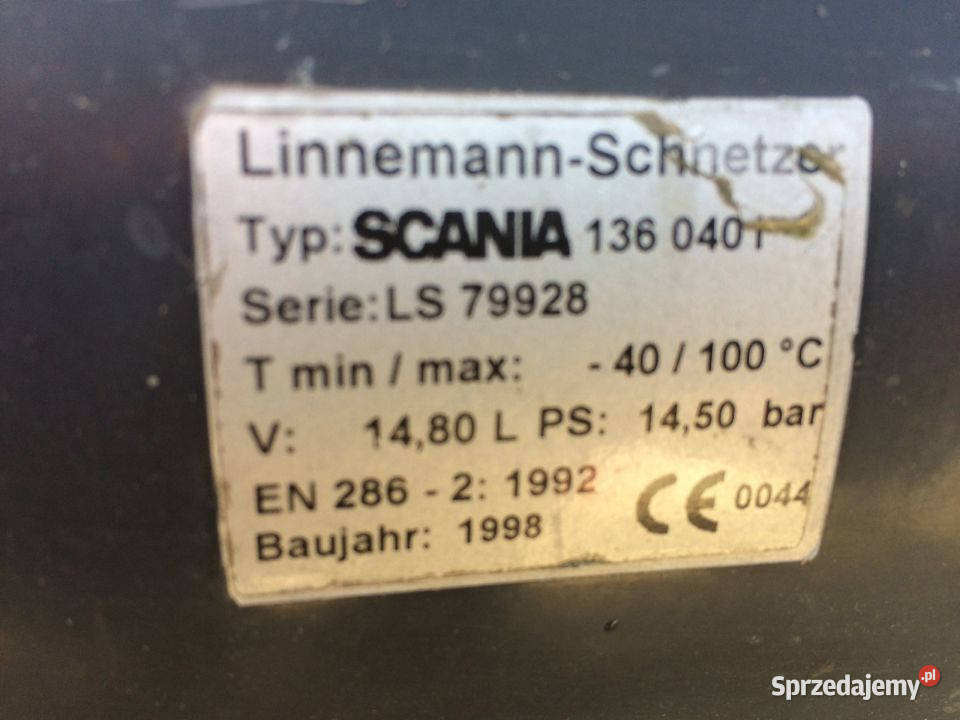 Butla Zbiornik Powietrza Scania 1360401 LS79928 ciężarowe Maszewo