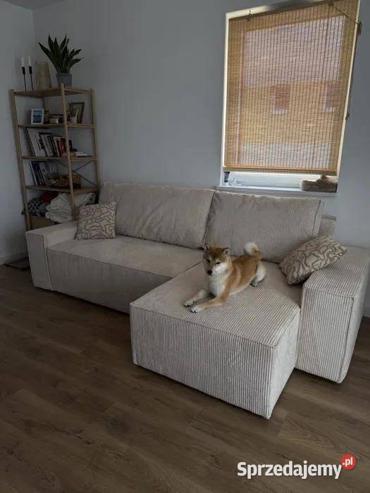 Beżowa sofa w stanie Warszawa