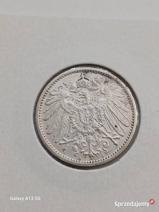 1 Marka Prusy 1914 r 1 mennica A Konin