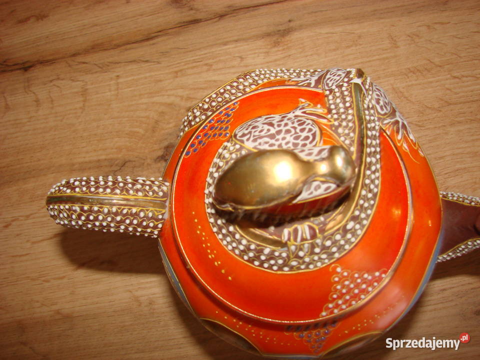 Smok porcelanowy czajnik Satsuma Pruszcz Gdański