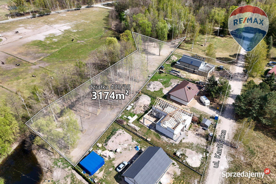 Działka 3174m2 z kompleksu działek Budy 110m Grunty i działki Budy Michałowskie sprzedam