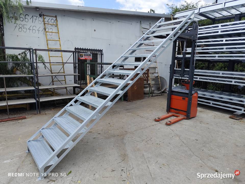 Schody metalowe blacha łezka wejście na 3m 15 Elżbieta