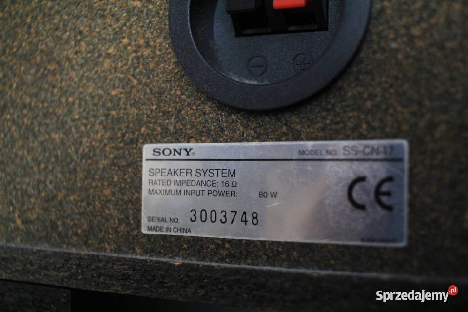 Głośniki kina domowego kolumny Sony centralny Góra