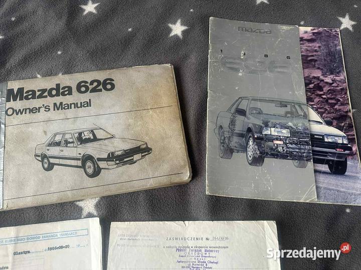 Mazda 626 GC II 1986r 20D 1wł Nowości Salon nieuszkodzony Motoryzacja warmińsko-mazurskie Iława