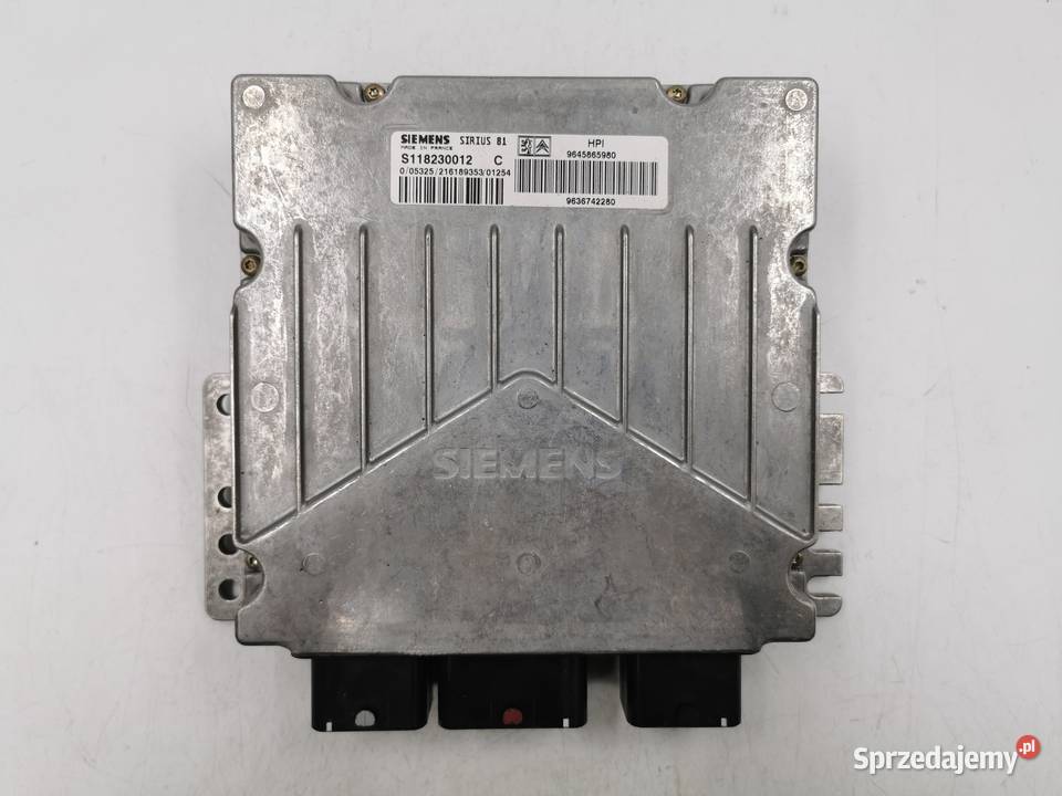 Sterownik Silnika Citroen C5 20 16v 9645865980 osobowe Wyszków sprzedam