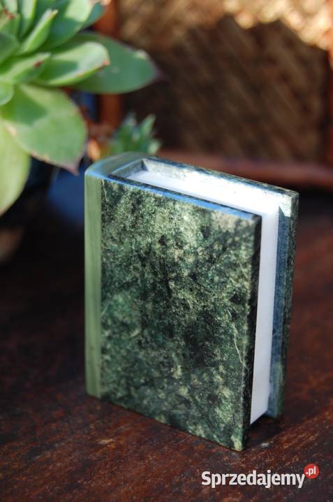 Księga Koran figurka vintage granit nefryt odcienie zieleni Dekoracje i ozdoby Lublin