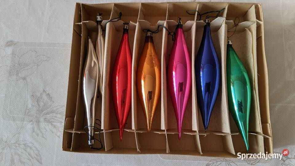 Bombki choinkowe PRL Vintage różne Łódź