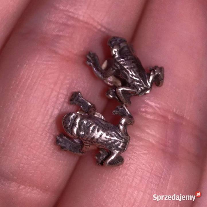 Kolczyki ŻABA żabki wysyłka mazowieckie Warszawa sprzedam