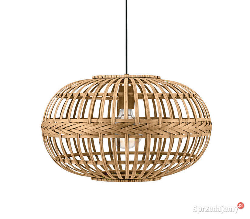 lampa wisząca Eglo Amsfield 49771 boho drewno beżowy Oleśnica