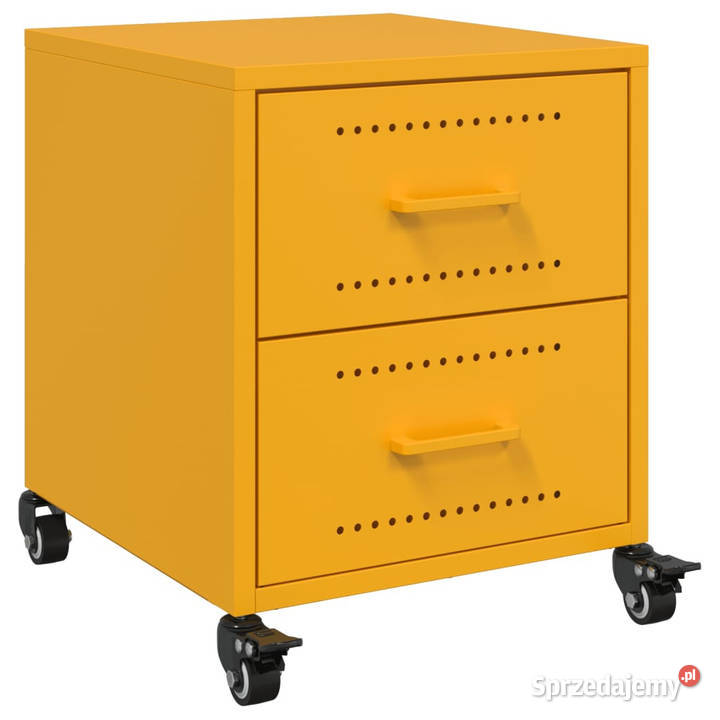 Szafka nocna musztardowa 36x39x435 stal WM846632 Warszawa