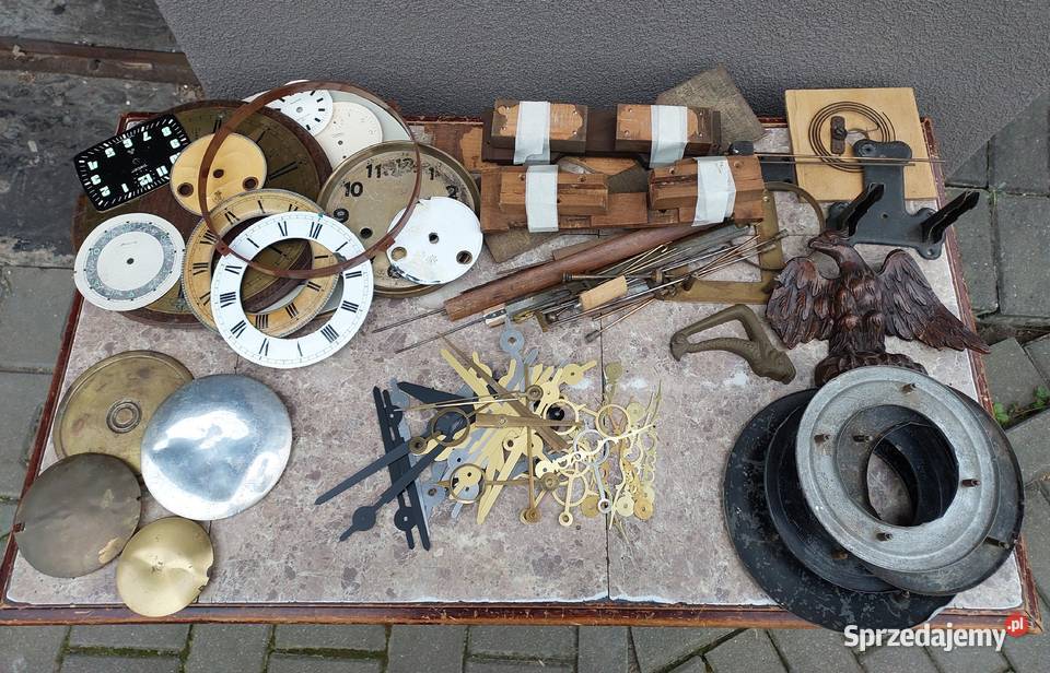 Zestaw części elementów zegarmistrza gongi pomorskie Tczew