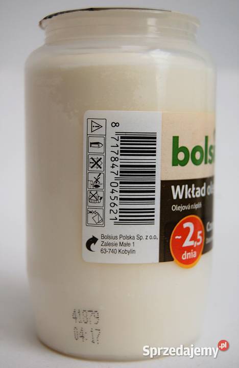 Wkład olejowy do zniczy Bolsius 25 dnia 95 Lublin