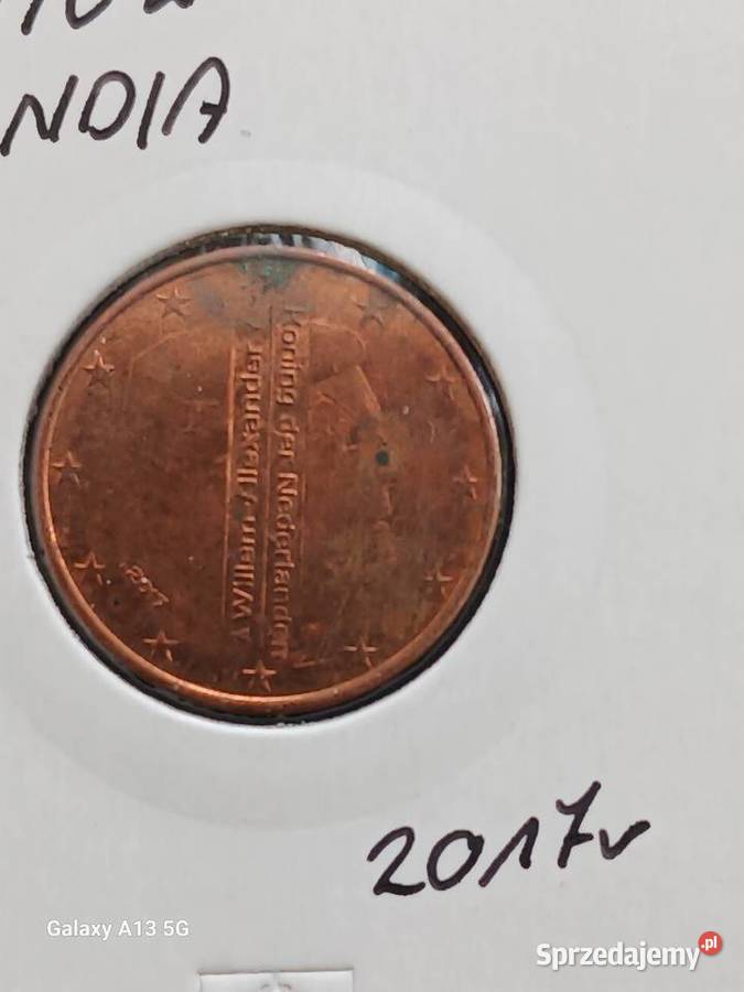 5 Eurocentów Holandia 2017 r Numizmatyka Konin