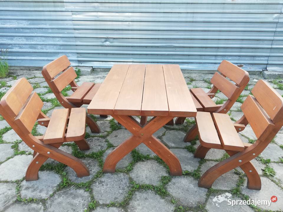 Stół +4krzesła 120x77x74wys 4,5cm gr