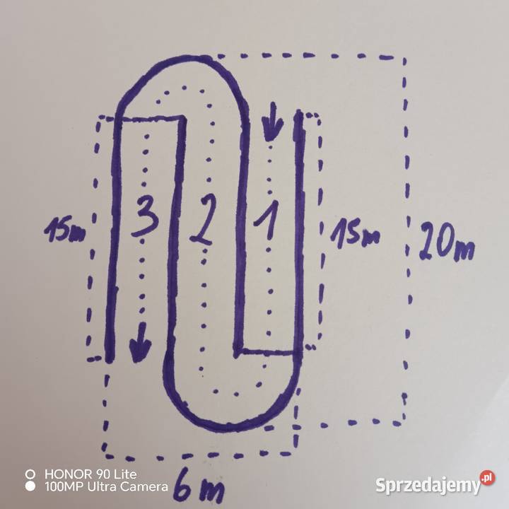 Dmuchaniec 50m 3 częściowy Kostki