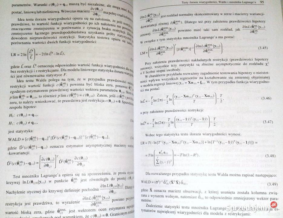 Ekonometria Metody i ich zastosowanie Aleksander Chełm