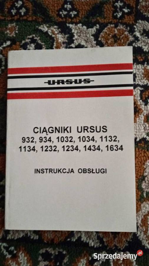 Instrukcja obsługi Ursus 1232123414341634 Pozostałe Książki i Podręczniki Lublin