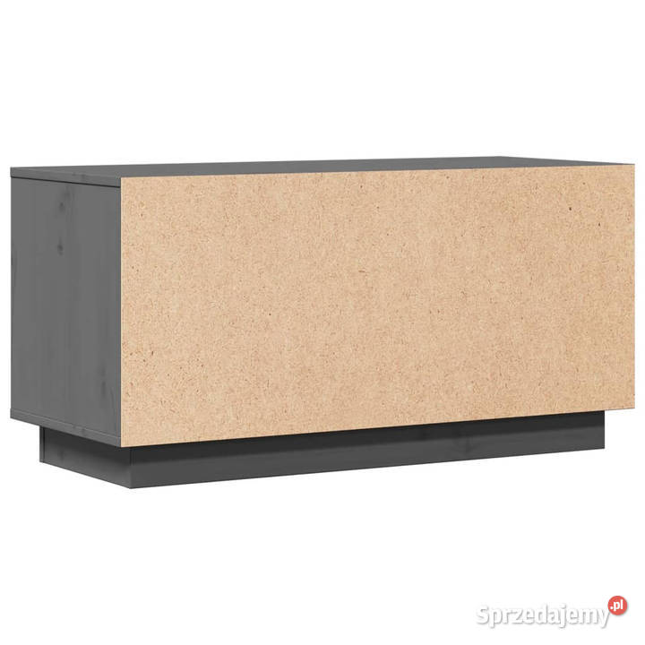 Szafka pod TV szara 80x34x40 lite drewno sosnowe