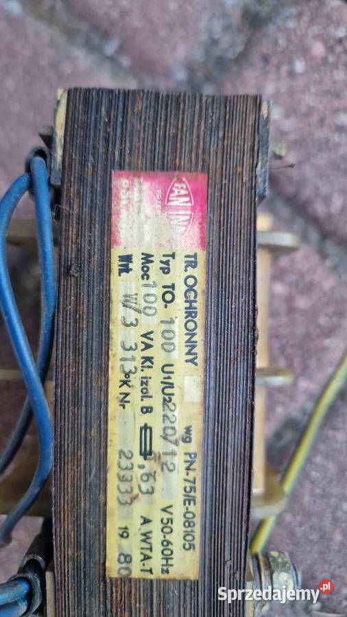 Transformator ochronny 12 V 100 W z 230 V Gorzów Wielkopolski sprzedam