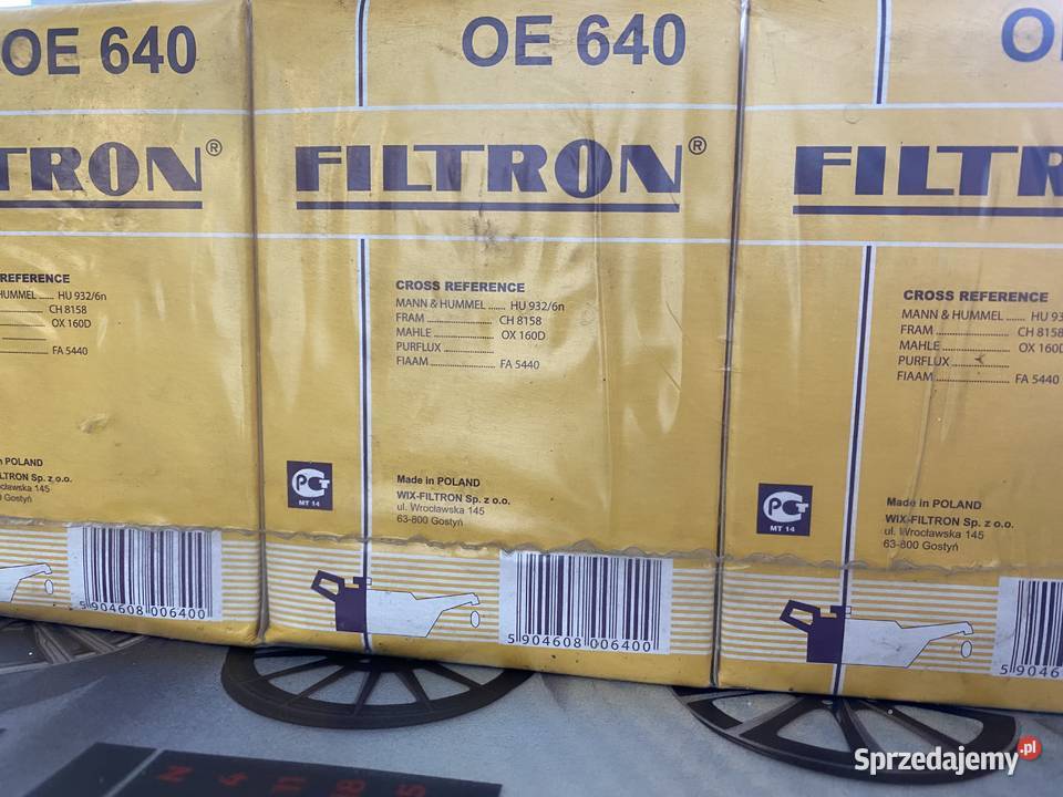 Filtr oleju Oe 640 Audi Porsche VW Ford Starachowice
