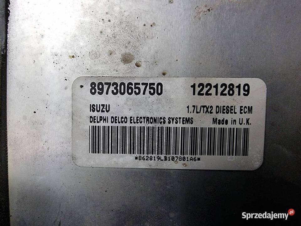 KOMPUTER OPEL ASTRA G 8973065750 12212819 Lipno