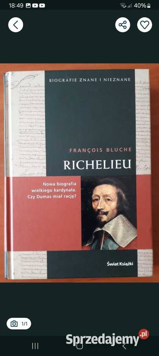 Richelieu Franois Bluche twarda Siemianowice Śląskie
