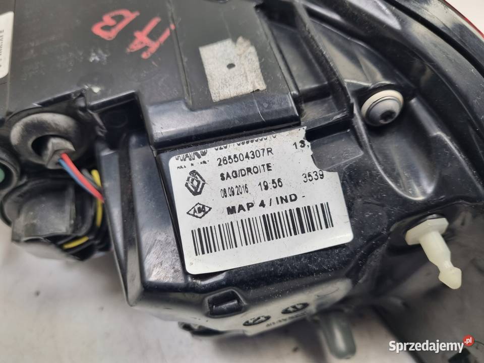 LAMPA PRAWA Renault Clio IV LIFT HTB TYLNIA sprzedam