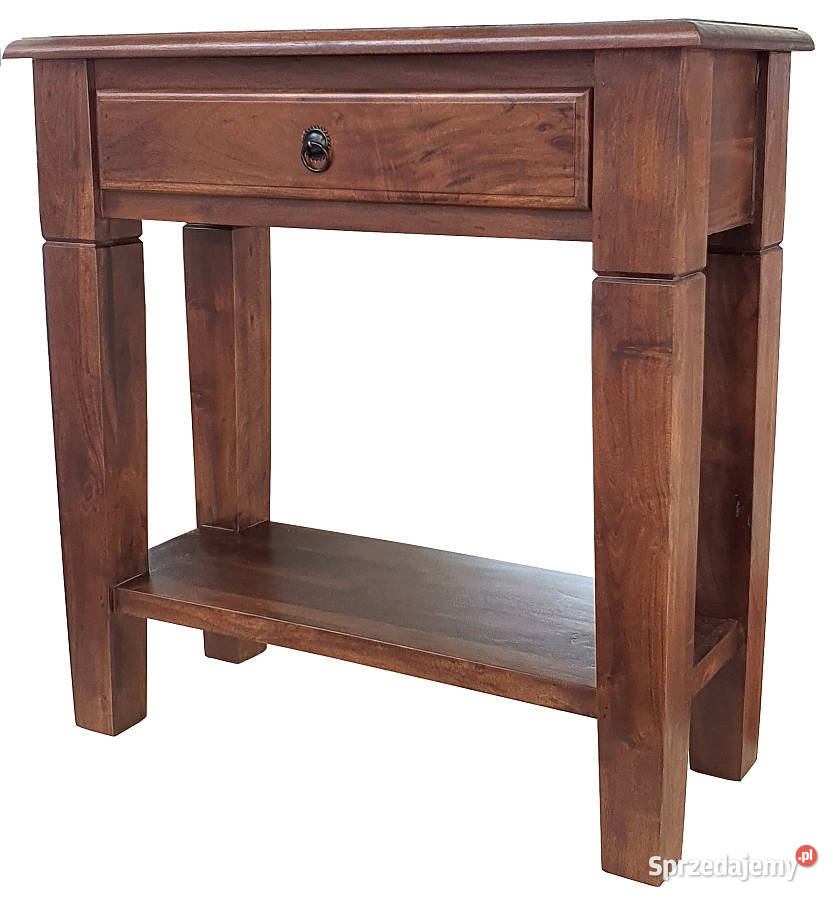 Klasyczna niewielka drewniana konsola z akacji Lublin