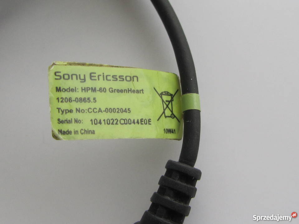 Sony Ericsson słuchawki Model HPM 60 Green Heart Olecko